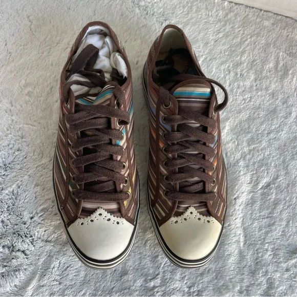Paul Smith Men Shoes Multicolor Signature Striped Size UK 7 US 8 - Picture 4 of 12